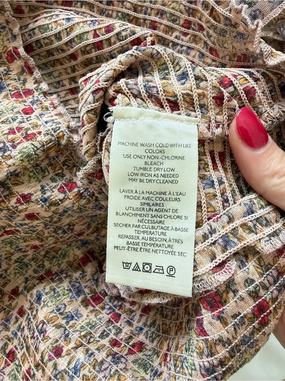 Free People sheer floral